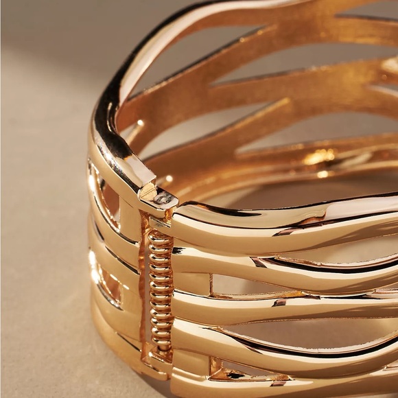 Anthropologie Honeycomb Bangle Bracelet - Picture 4 of 8